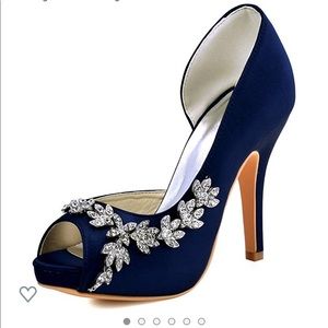Navy blue heels